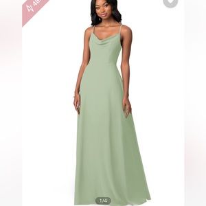 Azazie Daenerys Bridesmaid Dress in Agave